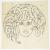 Retrosi Disegno per piatto con Medusa, 1927  inchiostro di china su carta da lucido, Ø mm 435  Collezione Fulvia e Jacopo Vizioli Roma